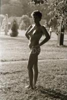 cca 1975 Aktfelvételek szabadban és műteremben, 9 db vintage negatív, 36x24 mm