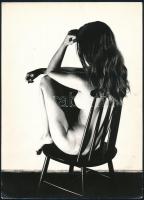 cca 1972 Tatár Tibor szegedi fotóművész 2 db vintage fotója, az egyik eliratozott, 23x14 cm és 24x17...