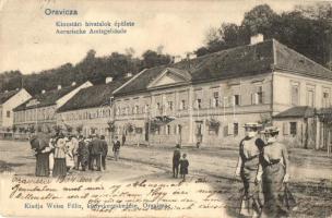 Oravica, Oravita; Kincstári hivatalok épülete. Weisz Félix kiadása / Aerarische Amtsgebäude / treasury buildings (EK)