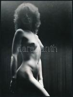 cca 1980 Menesdorfer Lajos (1941-2005) hagyatékából 2 db vintage fotóművészeti alkotás, az egyik pec...