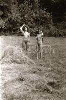 cca 1970 Szabadtéri aktfotózás, 30 db vintage negatív, 24x36 mm