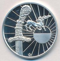 1993. "Atilla Isten Kardja Ősbemutató 1993. Aug. 20." jelzett Ag emlékérem (31,1g/0.925/42...