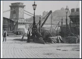 cca 1872 Klösz György pesti felvételeiről készült 4 db mai nagyítás, 13x18 cm