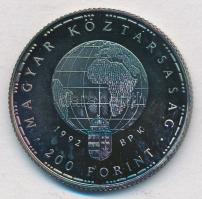 1992. 200Ft Ag "Veszélyeztetett állatvilág - gólya" T:1-(PP) patina
Adamo EM126