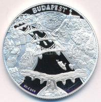 Kósa István (1953-) DN "Budapest nevezetességei - Mátyás Mátyás-templom" Ag emlékérem (31,...