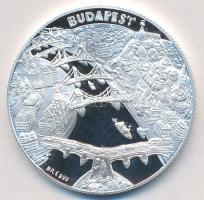 DN "Budapest nevezetességei - Halászbástya" Ag emlékérem (31,38g/0.999/42,5mm) T:PP