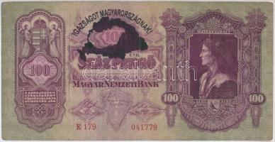 1930. 100P hamis "IGAZSÁGOT MAGYARORSZÁGNAK!" felülbélyegzéssel T:III