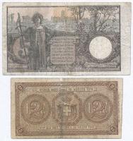 Olaszország 1904. 5L + 1914. 2L T:III-
Italy 1904. 5 Lire + 1914. 2 Lire C:VG
Krause 23, 37