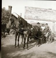 cca 1960 Tiszavölgyi József (1909-?) hagyatékából 13 db vintage negatív különféle témákról, 6x6 cm
