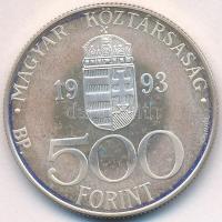 1993. 500Ft Ag "Integráció Az Európai Közösségbe" dísztokban T:1-,2(PP)