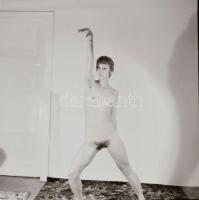 cca 1976 Ruha nélküli felvételek, 13 db vintage negatív, 6x6 cm