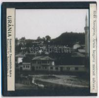 cca 1920 Sarajevo, 3 db feliratozott üveglemez diapozitív kép az Uránia Taneszközgyár archívumából, ...