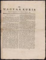1822 Magyar Kurir. 1822. február 22. XII. szám. Szerk.: Pánczél Dániel, kissé foltos, 89-96 p.