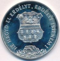 1989. "Temesvár 1514,1989 / Ne hagyd el Erdélyt, Erdélyt Istenem" jelzett Ag emlékérem dís...