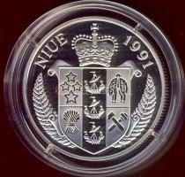 Niue 1991. 10$ Ag "Olimpiai játékok-futás" T:PP Eredeti díszdobozban, tanúsítvánnyal!