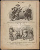 1861 Ördög naplója. Élc és gúnyoros heti közlöny.  Szerk.: Lauka Gusztáv. 1861. április 12., I. évf....