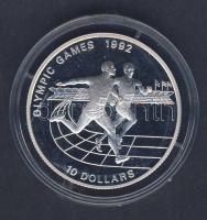Niue 1991. 10$ Ag "Olimpiai játékok-futás" T:PP Eredeti díszdobozban, tanúsítvánnyal!