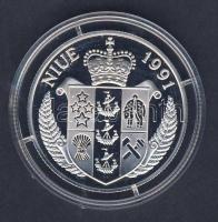 Niue 1991. 10$ Ag "Olimpiai játékok-futás" T:PP Eredeti díszdobozban, tanúsítvánnyal!