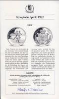 Niue 1991. 10$ Ag "Olimpiai játékok-futás" T:PP Eredeti díszdobozban, tanúsítvánnyal!