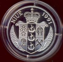 Niue 1991. 10$ Ag "Olimpiai játékok-futás" T:PP Eredeti díszdobozban, tanúsítvánnyal!