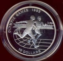 Niue 1991. 10$ Ag "Olimpiai játékok-futás" T:PP Eredeti díszdobozban, tanúsítvánnyal!