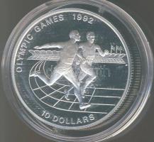 Niue 1991. 10$ Ag "Olimpiai játékok-futás" T:PP Eredeti díszdobozban, tanúsítvánnyal!