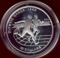Niue 1991. 10$ Ag "Olimpiai játékok-futás" T:PP Eredeti díszdobozban, tanúsítvánnyal!