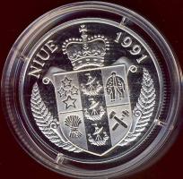 Niue 1991. 10$ Ag "Olimpiai játékok-futás" T:PP Eredeti díszdobozban, tanúsítvánnyal!