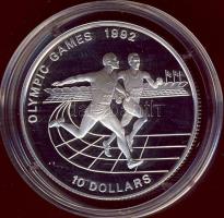Niue 1991. 10$ Ag "Olimpiai játékok-futás" T:PP Eredeti díszdobozban, tanúsítvánnyal!