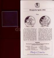 Niue 1991. 10$ Ag "Olimpiai játékok-futás" T:PP Eredeti díszdobozban, tanúsítvánnyal!