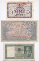 Szerb-Horvát-Szlovén Királyság 1919. 5D "20K" felülbélyegzéssel + 20D "80K" felü...