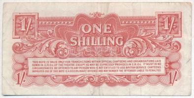 Nagy-Britannia / Katonai kiadás 1948. 1Sh fém biztonsági szállal T:III- 
Great Britain / British Ar...