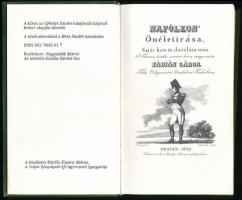 Napóleon önéletírása. Bp., 1992, Szépia. Kiadói rézplakettel illusztrált velúrkötés, kissé kopottas ...