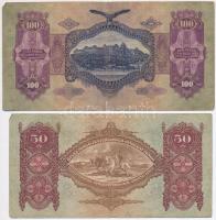 1930. 100P + 1932. 50P + 1936. 10P + 1941. 20P mindegyik hamis nyilaskeresztes "Városi Pártveze...