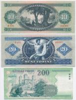 8db-os vegyes magyar korona és forint bankjegy tétel T:I--IV