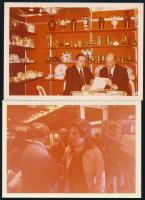 cca 1960 Magyar porcelánkiállítás, 13 db fotó, 9×13 cm