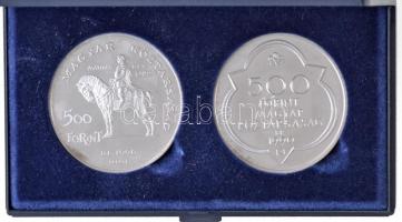 1990. 500Ft Ag "Mátyás király / Beatrix" + 1990. 500Ft Ag "Mátyás király / Buda"...