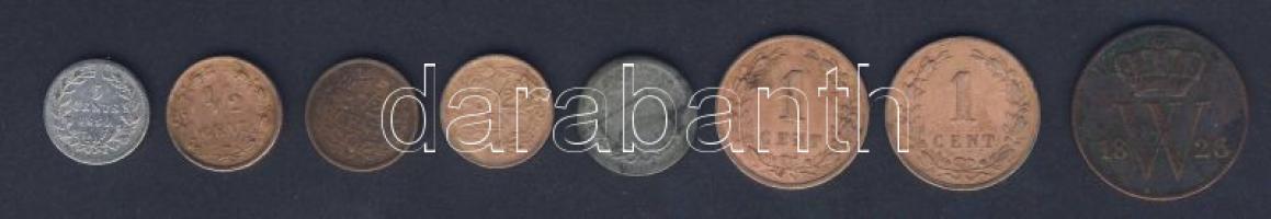 Hollandia 1826-1940. 1/2c, 1c, 5c, 1G 8klf db T:3,4