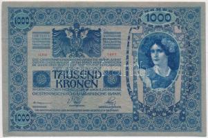 1902. 1000K hamis "Temes Vármegye - Varjas Község" felülbélyegzéssel (fake overprint) T:II