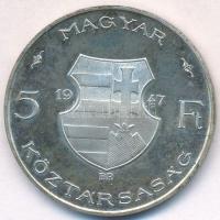 1947. 5Ft Ag "Kossuth" T:1-(PP) kis patina