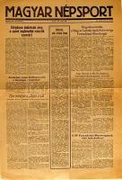 Magyar Népsport újság 1956 nov. 2-iki száma
