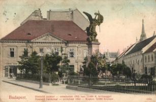 Budapest I. Honvéd szobor. Taussig Arthur kiadása (fl)