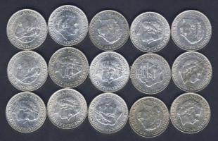 Hollandia 1964-67. 1G Ag (15x) 4klf évszámmal T:1/2,2