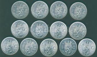 Hollandia 1964-67. 1G Ag (13x) 3klf évszámmal T:1/2,2