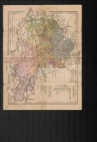 cca 1910 Heves megye térképe, jelmagyarázattal, Franklin-Társulat kiadása, Budapest, javítással, 24x32 cm