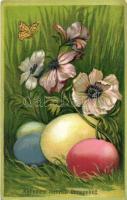 Kellemes Húsvéti ünnepeket / Easter greeting card, litho (pinhole)