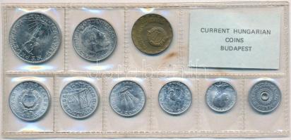 1980. 2f-10Ft (9xklf) érmés forgalmi sor fóliatokban T:1 Adamo FO13