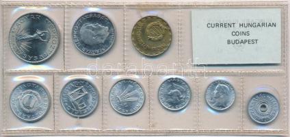 1981. 2f-10Ft (9xklf) érmés forgalmi sor fóliatokban T:1 Adamo FO14