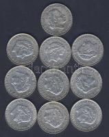 Hollandia 1955-57. 1G Ag (10x) 3klf évszámmal T:2