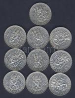 Hollandia 1955-57. 1G Ag (10x) 3klf évszámmal T:2